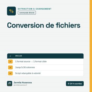 Conversion de fichiers — Jarmila Husarova