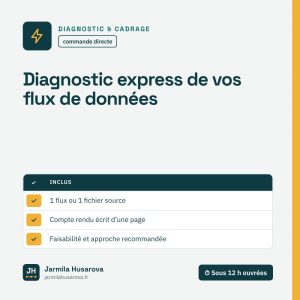 Diagnostic express de vos flux de données — Jarmila Husarova