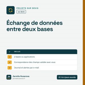 Échange de données entre deux bases — Jarmila Husarova