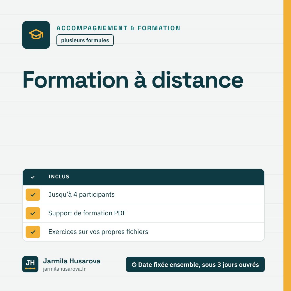 Formation à distance — Jarmila Husarova