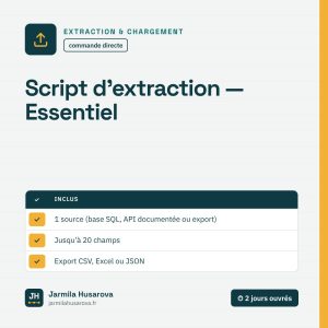 Script d’extraction — Essentiel — Jarmila Husarova