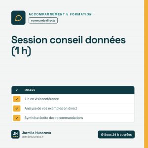 Session conseil données (1 h) — Jarmila Husarova